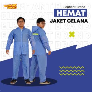 Jas Hujan Setelan Murah Gajah Elephant Hemat Lebih Tebal Dari Elmondo Ceria 935