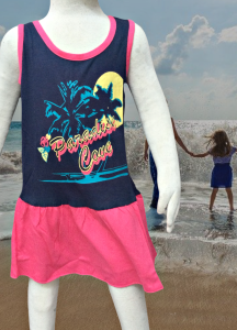 Dress Ruffle Kanak-Kanak 2-7 Tahun Dress Budak Perempuan Girls Sleeveless Dress Baju Budak Perempuan GirlsClothingDresses