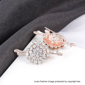 Kerongsang Bahu Rhinestone Brooch Kiri Kanan Pin Tudung Kerongsang Tudung Brooch Bahu Tudung Borong