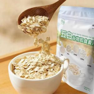 【现货新日期】300g Five 5 White Multi Grain Oat 五白 混合即食麦片 5白 薏苡仁 山药 茯苓大米片 青稞 代餐饱腹 糖尿人 祛湿 养胃 早餐麦片