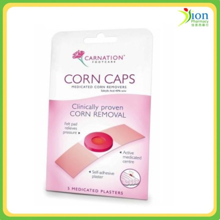 Carnation Corn Caps Medicated Plaster Relieve And Remove Corns 5s Lazada 2308