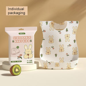 20PCS Disposable Baby Bib Waterproof Oil-Proof Anti-dirty Wash Free Feeding Bibs Saliva Towel