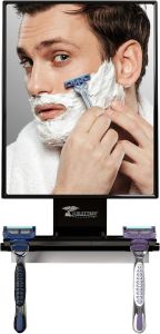 ToiletTree Products Fogless Shower Mirror - Anti-Fog Mirror - Adjustable Shaving Mirror with a Squeegee - Rust-Proof Impact-Resistance Bathroom Shower Mirror - Tall