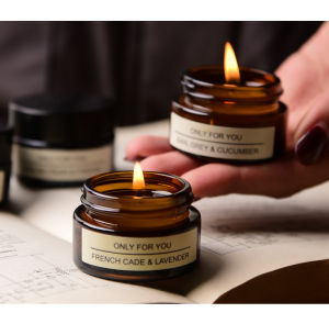 Scented Candle Black Bottle Natural Soy Wax Essential Oil Good for Love Gift Home Decor