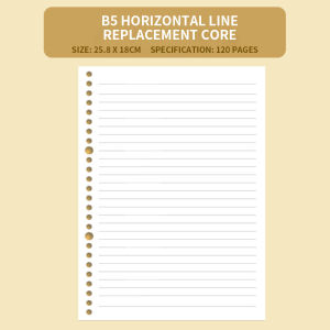 B5 notebook 60 sheets office study supplies stationery removable loose-leaf book free DIY stickers
