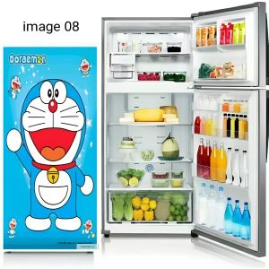 Walpaper Stiker Kulkas / Ukuran 120 CM X60 CM Motip Karakter / ( COD ) - Medinah Fasion