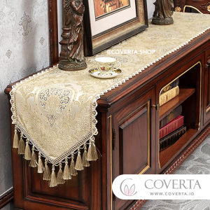 Taplak Meja Tamu Aesthetic Ottoman Table Runner Panjang Dekorasi Meja