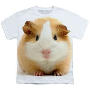 [Local Stock] ZEEMIN Funny Guinea Pig T-Shirts Hamster Animal 3D Print Streetwear Men Women Casual Fashion Oversized T Shirt Male Tees Tops Clothing