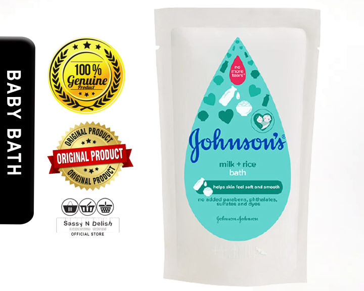 Johnson's Baby Milk and Rice Bath 200ml RF Lazada PH