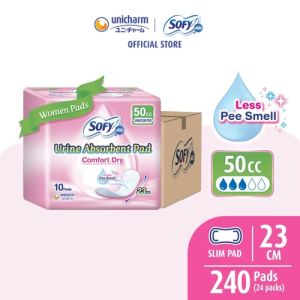 Sofy Aile Urine Absorbent Pad 50cc 23cm/ 100cc 29cm (24 packs)