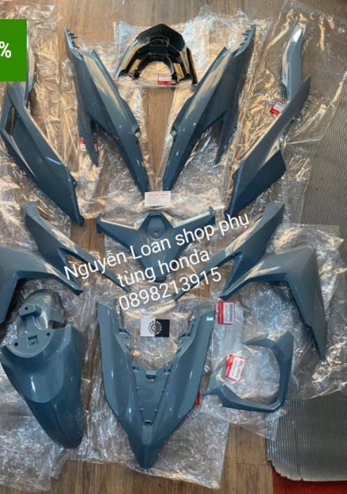 DÀN ÁO VARIO ,CLICK 150 MÀU XANH XI MĂNG