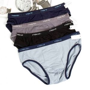 Hộp 5 Quần sịp tam giác trơn cotton