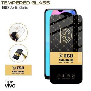 Tempered Glass Static Vivo Full Series | Anti Gores Layar Full Cover V21 V25 Y12 Y15 Y20 Y30 Y50 Y53 Y91 Y11 Y12S Y20S Y30i Y50i V20 V20SE
