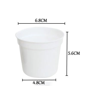 Plastic succulent seedling pot 50/100 thickened mini succulent plastic flower pot round small opening small round pot