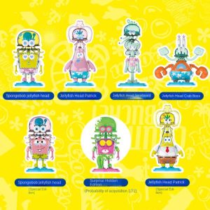 YOUSHI TOP SpongeBob SquarePants Hình Nhân Vật Anime Squidward Dòng sản phẩm sứa Ông Krabs Mô hình đồ chơi Patrick Star Dễ thương PVC. Trang trí bánh hoạt hình Trang trí nhà cửa