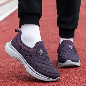 Banchugw Loose Lightweight Waterproof Men Canvas shoes For Women non slip wide toe Elderly Walking Shoes Big Size