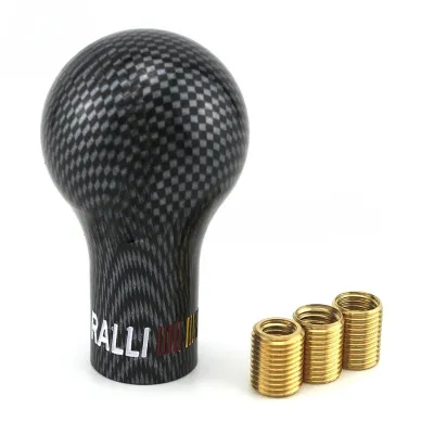 [xps]White/Black/Carbon Resin Universal Ralliart Car Racing Manual Gear Shift Knob Shifter Lever With 3 Adapters