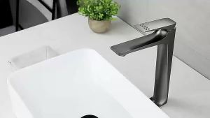 Brushed Gold Bathroom Faucet Chrome Black Hot Cold Water Mixer Tap Basin Sink Basin Taps Wash Sink Faucet