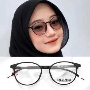 KACAMATA MINUS KACAMATA WANITA KACAMATA PHOTOCROMIC FRAME OVAL LENTUR