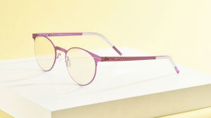 FONEX Anti Blue Light Glasses Women and Men New Round UV Filter Eyestrain Radiation Rays Bluelight Blocking Eye Protection Computer Gaming Screwless Eyeglasses AB014