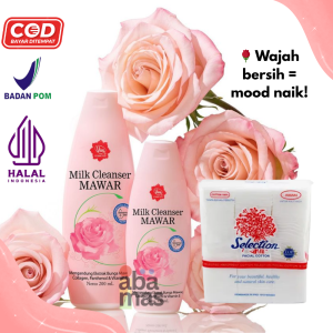 ORIGINAL BPOM ! VIVA MILK CLEANSER MAWAR TERBARU HALAL BPOM - PEMBERSIH WAJAH GLOWING
