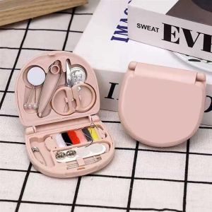 GIORGIONE Portable Mini Scissor For Travel Household Pin Sewing Kit Threads Box Sewing Box Handwork Tool