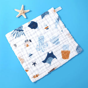 CuddleB Baby Handkerchief 6 Layer Baby Soft Cotton Gauze Newborn Baby Towel Wash Cloth Sapu Tangan 30cmx30cm