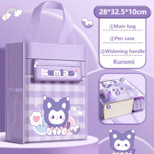 A4 Book Bag Tote bag for Kids Tutoring Bag Student Handbag School Supplies 32.5x28x10cm