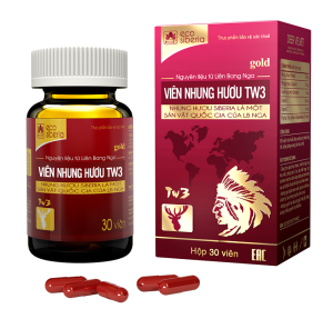 Viên Nhung Hươu TW3 - Giúp bổ thận cả nam và nữ  bổ huyết tăng cường sinh lý nam giảm lão hóa - Dùng được cho phụ nữ sau sinh - hộp 30 viên