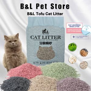 B&L Tofu Cat Litter 6L – Soy-Based Flushable Clumping Low Tracking Pet Safe Low Dust Natural & Biodegradable