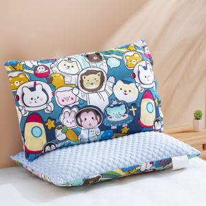 COZY Children Pillow Bean Velvet Cotton Pillow Uratex Skin -friendly And Slow Bounce Nest Mall