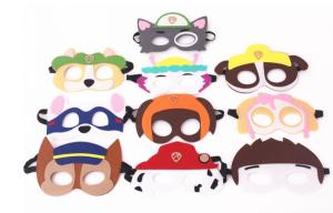 Có 10 Chiếc Trẻ Em Cảm Thấy Mặt Nạ Sủa Đội Mặt Nạ Mắt Trẻ Em Ngày Của Cha Mẹ-Con Promise Chơi Cho sinh Nhật Paw Chó Tuần Tra Mặt Nạ Trẻ Em Đảng Cung Cấp