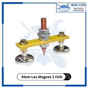 Penjepit las Magnet Klem Las Magnet 2 titik Welding Ground Clamp Kabel Massa Mesin Travo Las