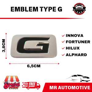 Emblem Logo Type G Innova Fortuner Hilux Alphard Original Best Seller - MR Automotive