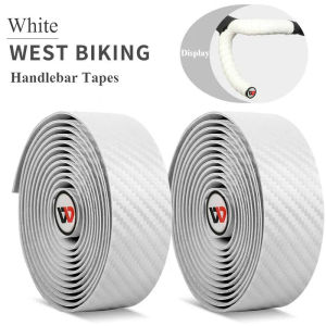 WEST BIKING Bike Handlebar Tape EVA PU Road Bicycle Handlebar Tape Anti-slip Shock Absorption Cycling Wrap End Plug Accessories