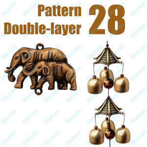 MOON Vintage metal wind chimes Lucky wind chimes Antirust bell Copper alloy wind chime Handmade wind chimes Lucky Feng Shui wind chimes Home hanging ornament garden window yard home decor gift[In Stock&Fast Shipping]