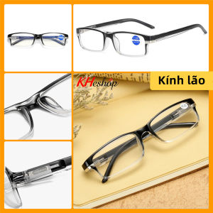 Kính đọc báokính lão cho nam nữ chống ánh sáng xanhhàng nhập khẩu Nhật Bản gọng vuông bằng nhựa thông siêu bền gọng có thể bẻ ra ngoài vừa với mọi khuôn mặt Y020 - kheshop