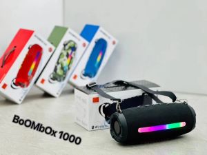 ลำโพงบลูทูธ รุ่น BOOMBOX1000 มีสายสะพาย รองรับAUX TF USB สามารถลิงค์ได้2เครื่อง เพิ่ม/ลดเสียงได้ ลำโพงบลูทูธไร้สาย ลำโพงที่เสียงดีๆ