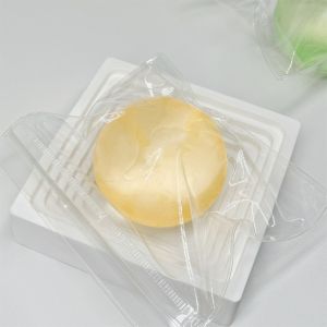 JUVIAAL Soft Squishy Toys Slow Rising Transparent Ball Quick-rebound Squeeze Toy Cute Soft Simulated Coconut Oil Squishy Ball Hand Relax
