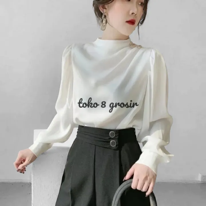 Apolina｜meera blouse almond APOLINA MEERA BLOUSE (almond