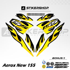 STIKER STRIPING AEROX CONNECTED - NEW GRAFIS VARIASI 022