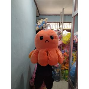 Boneka Mainan Mewah Giant dan Lembut - Gurita Reversibel Jumbo  Senang Sedih