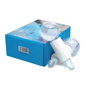 DECINIEE Crystal Ice Roller Facial Globes Cooling Roller Ball for Face Eye Massage Beauty Ice Hockey Energy Crystal Ball Water Wave Skin Care Device