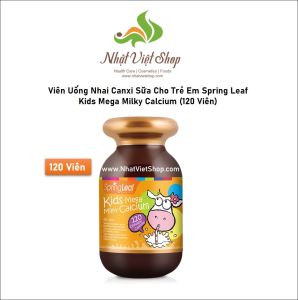 Viên Nhai Canxi Sữa Cho Trẻ Em Spring Leaf Kids Mega Milky Calcium