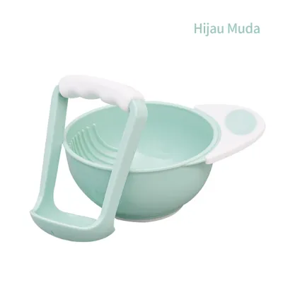 BEVAVAR 10pcs Baby Food Maker Grinding Bowl Alat Pembuat Makanan Bayi Anak