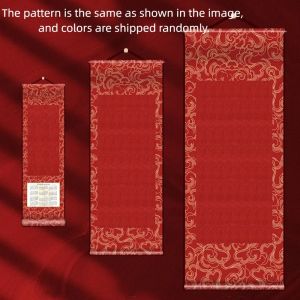 LINSBAYWU Painting Drawing Paper Vintage Rice Paper Scroll Chinese Style Self-made Gifts Blank Hanging Blank Scroll Antique S/M/L Calligraphy Paintings Mounting Scroll Office Home Decor