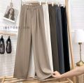 Loose pants Wanita - Trousers Wanita - Celana Anti Kusut - Celana Highwaist Wanita - Celana Kulot Wanita - Celana Kerja Anti Kusut. 