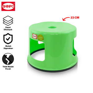 SHINPO Bangku Jongkok Plastik 23 CM Prado Plastic Stool Bangku Pendek SPO-SIP-176