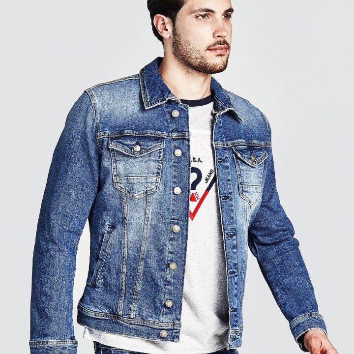 Jacket 2024 jeans guess