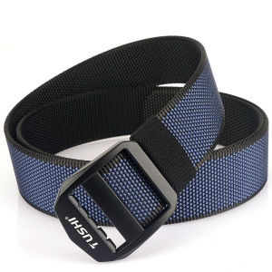 Nylon Canvas Tactical Belt with 8-Shape Buckle Durable Multi-Purpose Belt for Outdoor Activities